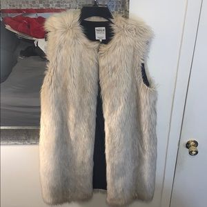 Faux fur vest